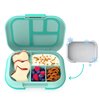 Bentgo Kids Chill Leak-Proof Lunch Box - Included Reusable Ice Pack Keeps Food Cold; 4-Compartment Bento Lunch Container; Microwave/Dishwasher Safe; 2 Year Manufacturer's Warranty (Aqua)