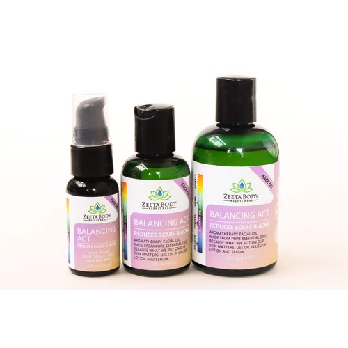 Zeeta Balancing Act Facial Oil 4oz. treat acne and oils skin naturally