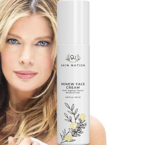 Renewing and Rejuvenating Moisturizer Face Cream Enriched with Amino Acids, Green Tea & Vitamin E, Potent Anti Aging Face Cream, Designed for All Skin Types, Face Moisturizer for Women or Men, Vegan