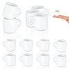 20 Pieces Mini Coffee Cups Ceramic Mugs Tea Cup Dollhouse Miniatures Food Kitchen Room Decoration Craft Accessories (Classic Style)