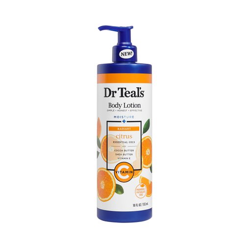 Dr Teal's Glow & Radiance with Vitamin C & Citrus Essential Oils Body Lotion 18oz