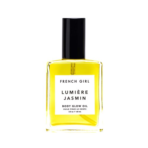 French Girl Lumière Jasmin - Body Glow Vegan Jasmine Oil Multi-Use Smoothing and Nourishing for Body, Face, Hair 2 oz/60 mL