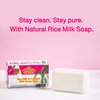 ASANTEE Rice Milk with Collagen and Honey - Luxurious Body Soap for Soft, Clear, and Radiant Skin - Scent Long-Lasting 125 g.