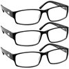 TruVision Readers Reading Glasses - 9504H - 3 Pack - Black - 2.50