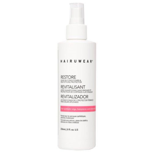 HairUWear"Restore" Leave in Conditioner & Heat Styler Protector for Wigs & Hair Extensions 8 oz.
