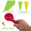 Toddmomy Toodler Toys 10 Pieces Plastic Ice Cream Cones Scoop Outdoor Beach Toys Set Kids Sand Mold Set Seaside Play Sand Toys for Kids Outdoor Toys
