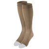 Truform Women's Compression Stockings, 20-30 mmHg, Knee High Length, Open Toe, Opaque, Beige, Small