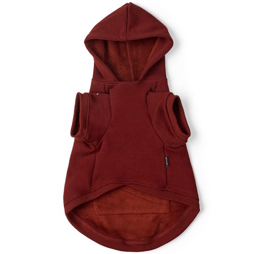 Koneseve Dog Hoodie Fleece Puppy Clothes Warm Sweater with Hat for Small Dogs Cat Hooded Shirt Kitten Pet Basic Hoodies Sweatshirt with Pocket Doggie Soft Winter Coat Apparel (Red; XL)