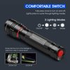 RECHOO High-Powered LED Flashlight S2000, Upgraded Powerful 2000 High Lumens Flashlights with 3 Modes, Zoomable, Water Resistant Flash Light for Camping, Outdoor, Emergency, Hiking