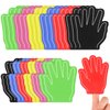 Halloscume 24 Pcs Sports Fan Foam Finger Mini Foam Fingers Hand Sport Themed Birthday Party Supplies Basketball Baseball Football Soccer Team Cheerleader Gifts Sporting Event (Classic Style)