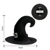CUMENGLG Witch Hat for Women Halloween Witch Decoration for Halloween Party Carnivals Masquerade Cosplay Costume Accessory