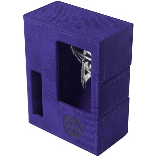 Gamegenic Arkham Horror Investigator Deck Tome - Premium Deck Box for Arkham Horror: The Card Game, Holds a Full Investigator Deck, Mystique - Purple Color, Made