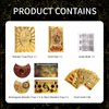 ALKALO Tarot Cards with Guide Book, 80PCS Gold Tarot Cards Set with 4Pcs Wooden Tarot Card Holder, Waterproof Tarot Deck/Fortune Telling Game Craft Cardboard for Beginners
