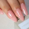 FANNEST Nude Gel Polish,Neutral Sheer Nude Pink Clear Gel Polish Soak Off LED UV15ml, Nail Lamp Translucent Gel Polish Nail Art Gel,Halloween Nails Art(Pink Red)