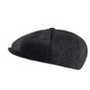 2 Pack Newsboy Cap Peaky Herringbone Baker Boy Flat Caps for Men Women (Black and Gery)