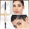 Browluxe Eye Brow Pencil, Ultra Thin Precision Eyebrow Pencil, Long Lasting, Waterproof Eyebrow Makeup, Nourishing Brow Definer Pencil in Shade Ash