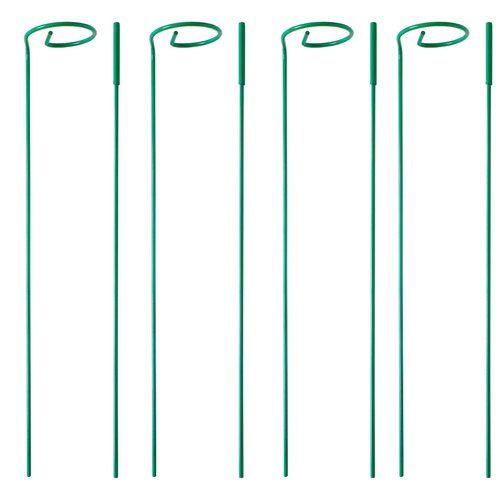 PFNRTH 4 Pack Plant Stakes,Plant Support Stakes for Two Sizes(16 or 32 Inches),Plant Stakes for Outdoor Plants,Garden Flower,Tomato(Green)