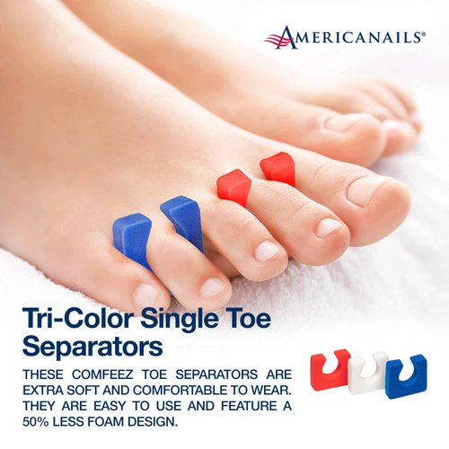 Americanails Comfeez Single Toe Separators - 144 Count