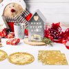 40Pcs Christmas Winter Snowflake Decorations Christmas Paper Plates and Napkins Kit for 20 Guests Red Christmas Snowflake Winter Wonderland Tableware for Winter Holiday Christmas Party Supplies