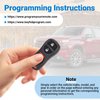 Key Fob Keyless Entry Remote Compatible with Nissan Xterra Titan Armada Frontier Quest Sentra Murano Pathfinder Sentra Versa/ Infiniti FX35 FX45 QX4 3 Buttons Car Key KBRASTU15 (2 Packs)