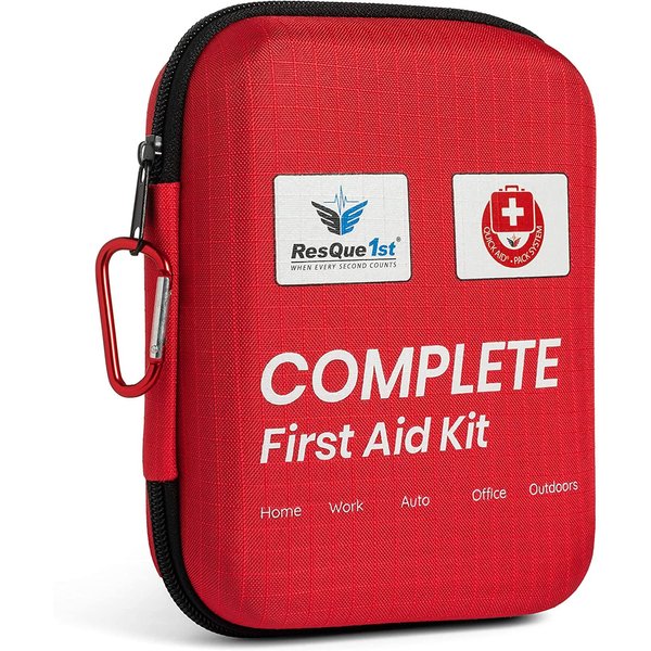 First Aid Kit for Home and Travel Essentials - Ideal for Emergency Car Kit and Camping Essentials - Portable First Aid Kits and Outdoors - Emergency First Aid Kit for Car and Road Trip Essentials