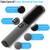Cordless Hair Straightener Brush Portable Straightening Comb for Travel/Home/Outdoor, Negative Ion Hot Comb Hair Styling Comb for Women, 5000mAh USB Rechargeable, Anti-Scald
