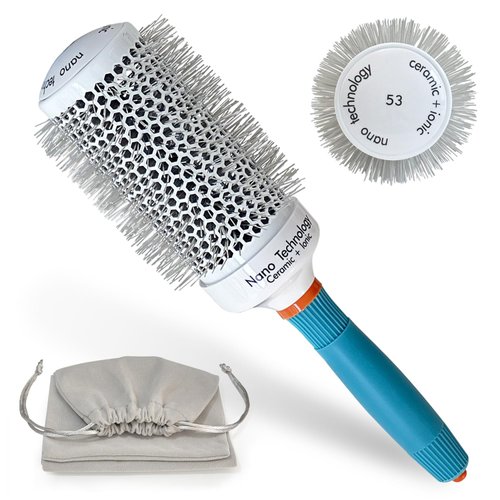 Professional Round hair Brush for Blow Drying, round brush styling tool，Nylon toothed roller hair...