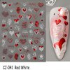 Valentine's Day Nail Art Stickers for Women Girls Red Heart-Shaped 3D Self-Adhesive Nail Decals Sexy Lips Nail Supplies with Rose Valentine's Day Nail Stickers Design DIY Nail Decorations 6Sheets