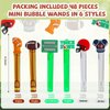 48 Pieces Bubbles Party Favors for Kids Football Bubble Wands Sports Party Favors Mini Bubble Wands Football Goodie Bags Stuffer Classroom Prizes Birthday Gifts (Football)