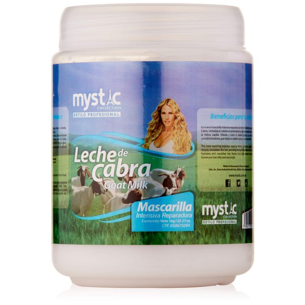 Kleravitex Goat Milk Treatment Mask for Dry, Damaged Hair - 35oz - Deep Conditioning, Nourishing & Hydrating, Promotes Growth, Intensive Repair System in Ampoules for Fragile, Split Ends