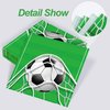 Aodaer 48 Pieces Soccer Paper Napkins Disposable Football Party Napkins Sports Ball Napkins Soccer Cocktail Dinner Napkin Set 13" x 13" Unfolded Football Tableware Napkins for Sports Party Supplies