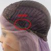 xiweiya Purple Wig Long Body Wave Synthetic Purple Lace Front Wig Piano Purple Color Nature Hairline Wig Middle Part Heat Resistant Fiber Natural Hairline Hair For Women 24 inch 180% Density Wig