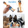 jooee Screaming Rubber Chicken Dog Squeaky Toy, 8.5 Inch Tall, Latex Chew Molar Dog Toy (Pirate)