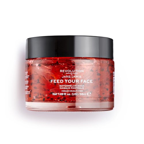 Revolution Skincare x Jake Jamie Watermelon Hydrating Face Mask, Moisturizes the Skin, Vegan & Cruelty Free, 50ml