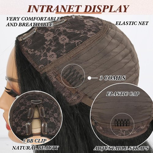 Oseti Body Wave Wig Highlight Blonde V Part Wig for Black Women Ombre Blonde V Part Wig U Part Wigs Highlight Hair Clip in Full Head Thin Part Wig No Leave Out 24inch