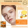 Turmeric Clay Facial Mask,Oil Control Long Lasting Moisturizing Deep Cleansing Face Mud Mask