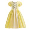 CinheyU Girls Belle Princess Halloween Costume Christmas Cotton Dresses Birthday Party Pageant Cosplay Ball Gown w/Accessories 3T