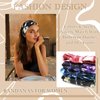 STGDAK Boho Hair Bands for Women's Fashion Wide Hair Headband Hair Bandana Elastic Yoga Running Sports Knotted Headband Non Slip Head Wraps Hair Accessories for Women Girls 4Pcs