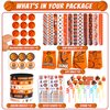 Basketball Party Favors Set 72 PCS Basketball Slap Bracelets Straws Tattoo Stickers Mini Stress Ball Silicone Bracelets Gift Bags for Kids Adults Sports Basketball Birthday Gift Classroom Rewards