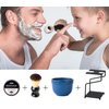 dgudgu Shaving Brush And Bowl Straight Razor Shaving Kit Shaving Bowl And Brush Set Shaving Brush Kit Shaving Cream Bowl Shaving Mug And Brush Set For Men Contain Cup,Brush,Razor Stand,Soap