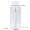 Beauticom 10oz PANA Clear Push-Down Dispenser Bottle - 1 Bottle - Empty Refillable Pump Bottle for Nail Polish Remover Liquid