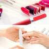 12 Pack Glass Nail Files with Case Crystal Glass Fingernail Files Double Sided Glass Nail File Mixed Color Manicure Set for Gentle Nail Care for Women