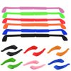 SENHAI 6 Pack Anti-Slip Silicone Glasses Straps with 6 Pairs Ear Grip Hooks, Soft Eyewear Retainer Eyeglasses Holder for Kids Adult Sports - Black, Red, Orange, Pink, Blue, Green
