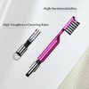 CRKIOB 2 in 1 Hair Brush Cleaner Tool for Cleaning Hairbrush or Comb 1pc (Pink)