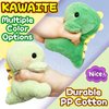 Fat Dinosaur Stuffed Animals, Dino Kawaii Plush Toy for Girls and Boys, Soft Dinosaur Plush Toys Keychain, Small Dinosaur Plushies, Mini Stuffed Animal for Kids, Goodie Bag Stuffers (Light Green)