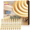 EMITEVER COB LED Strip Lights Warm White, 3000K Tape Light 32.8ft Premium High Density, DC 24V, 300+Lumens/ft, 4800LEDs/Spool, Ra 90+, 3W/ft, UL Listed 5 Year Warranty (Power Supply Sold Separately)