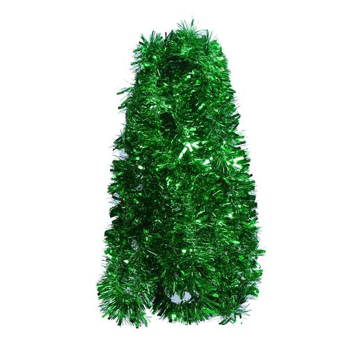 DECORA Green Tinsel Garland for Christmas Tree Decorations Wedding Birthday Party Supplies 33 FEET
