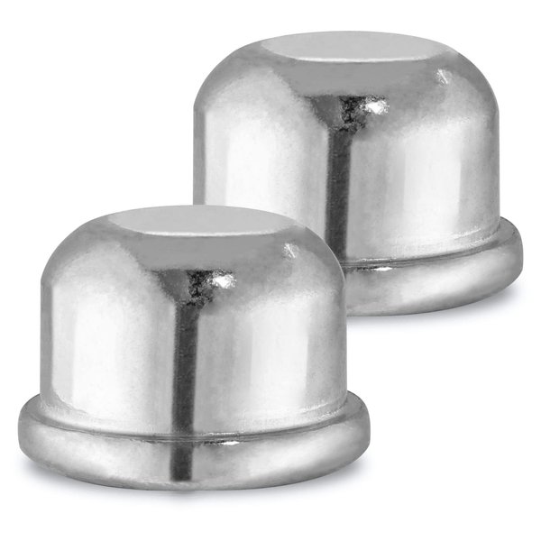 Zorveiio 2pcs 1/4-27 Lamp Finials Lamp Finial Cap, Lamp Topper Knob Lamp Shade Screw Cap Lamp Accessories Finial for Lamp Shade Harp (1/2 Inch Tall, Silver)