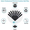 Nail File 120 grit / 240 grit | Natural,Gel or Acrylic | Washable and Reusable | Black Emery Cushion | 10-Pack by Geti Beauty | U.S.A. Made