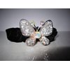 Generic Butterfly shaped hair tie pony tail holder scrunchie with crystals